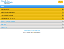 Tablet Screenshot of m.columbiagaspa.com